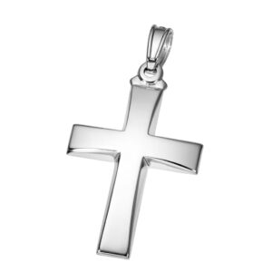 Cross K14 White gold