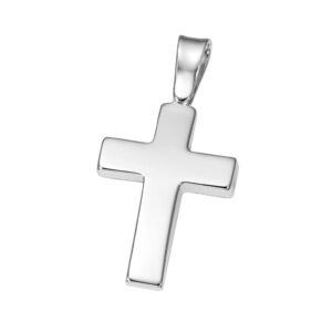 Cross K14 White gold