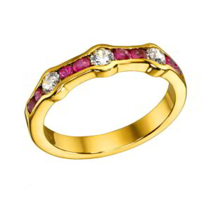 Ring K14 Gold with Zircon