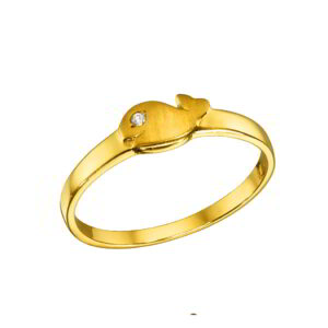 Ring K14 Gold with Zircon