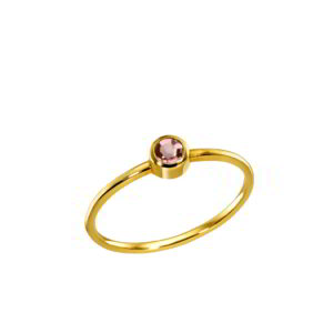 K18 Gold Ring with Diamonds and Precious Stones