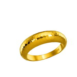 K18 Gold Ring with Diamonds and Precious Stones