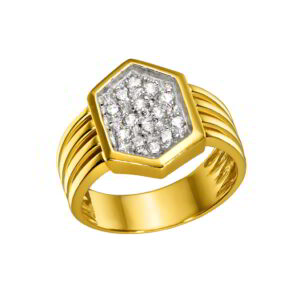 Ring K14 Gold with Zircon