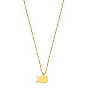 Starfish Necklace K14 Gold with Zircon