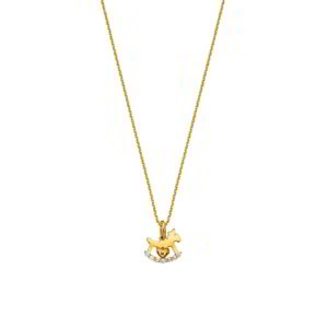 Starfish Necklace K14 Gold with Zircon