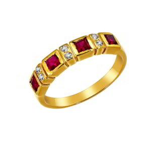 Ring K14 Gold with Zircon