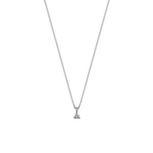 Necklace K18 White Gold with Diamond