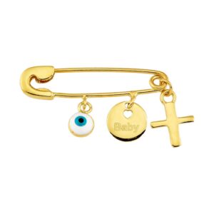Pin Κ14 Gold with Eye Charm