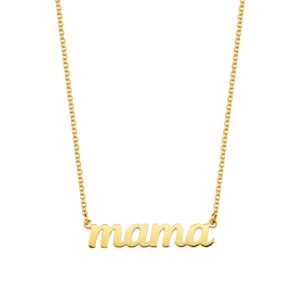 Necklace '' mama '' K14 Gold