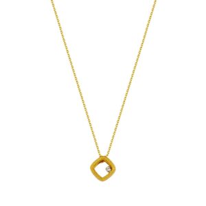 Necklace K14 Gold with zircon