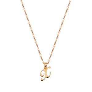 Monogram Necklace K14 Pink Gold