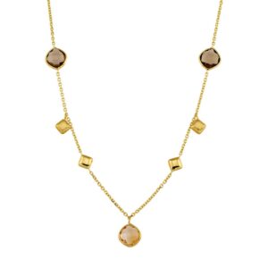 Necklace K14 Gold with zircon