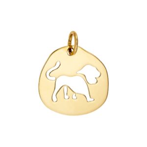 Zodiac sign "Leo" K14 Gold