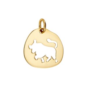 Zodiac sign "Taurus" K14 Gold