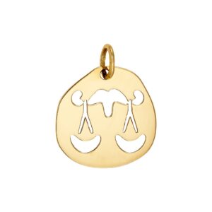 Zodiac sign "Libra" K14 Gold