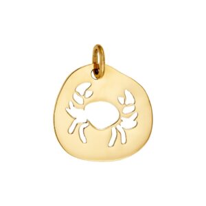 Zodiac sign "Cancer" K14 Gold